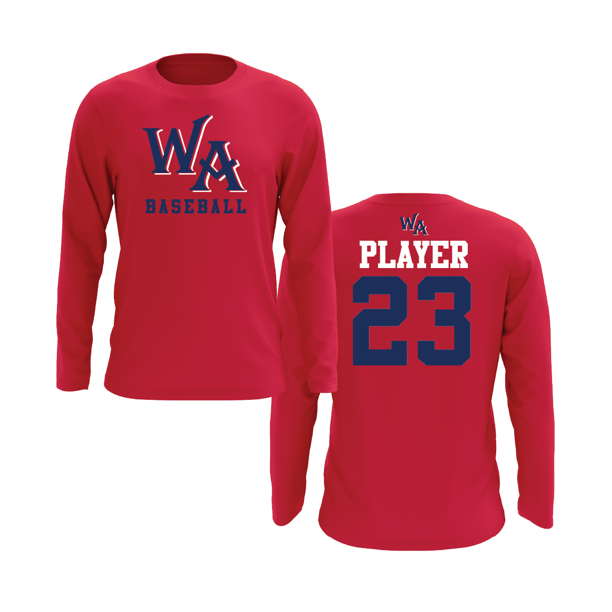 Westminster Baseball WA Logo Long Sleeve Shirt