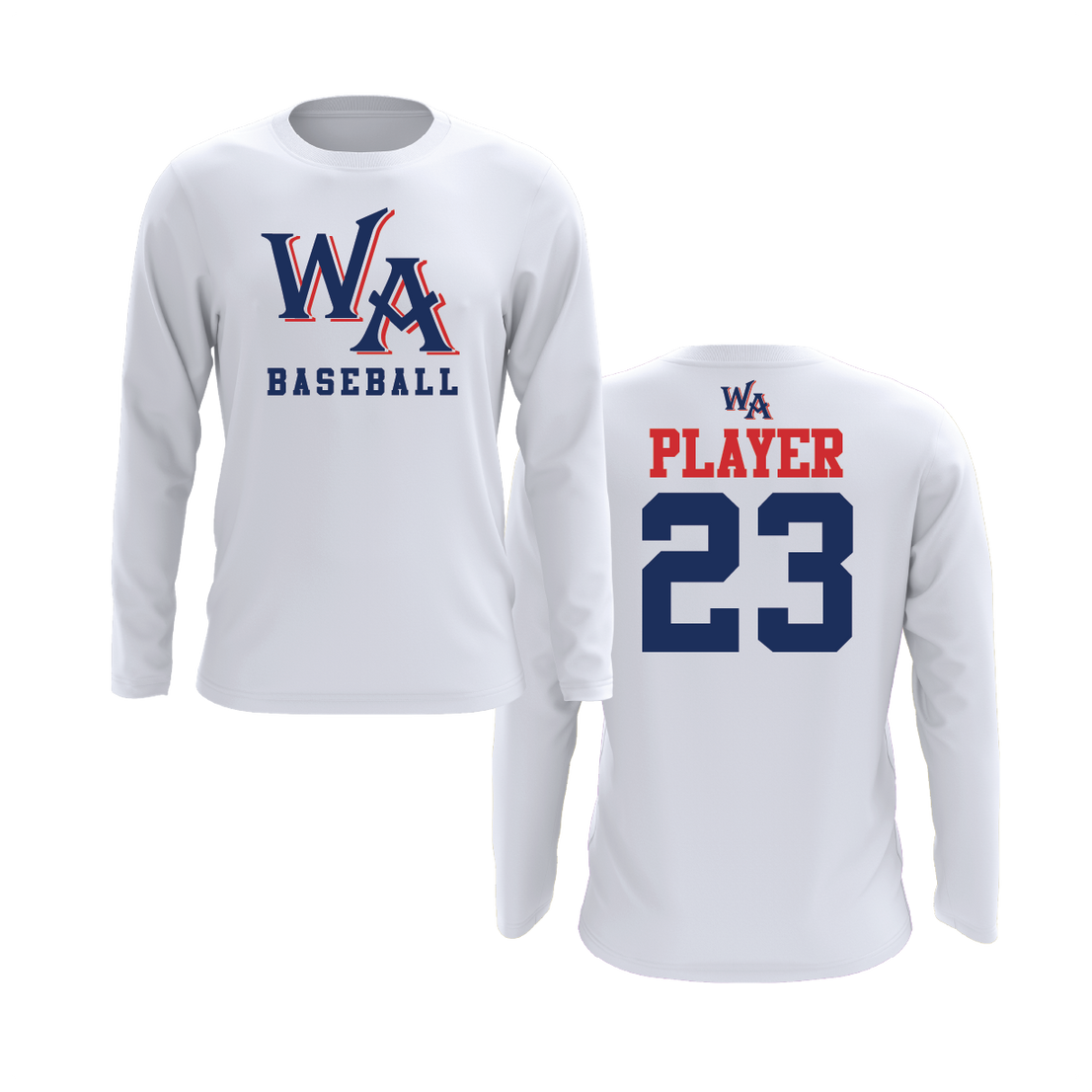 Westminster Baseball WA Logo Long Sleeve Shirt