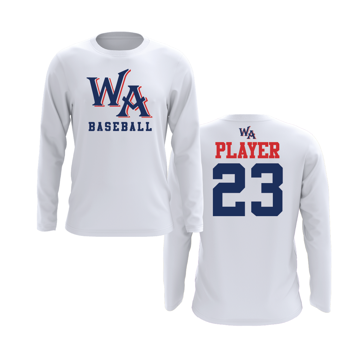 Westminster Baseball WA Logo Long Sleeve Shirt