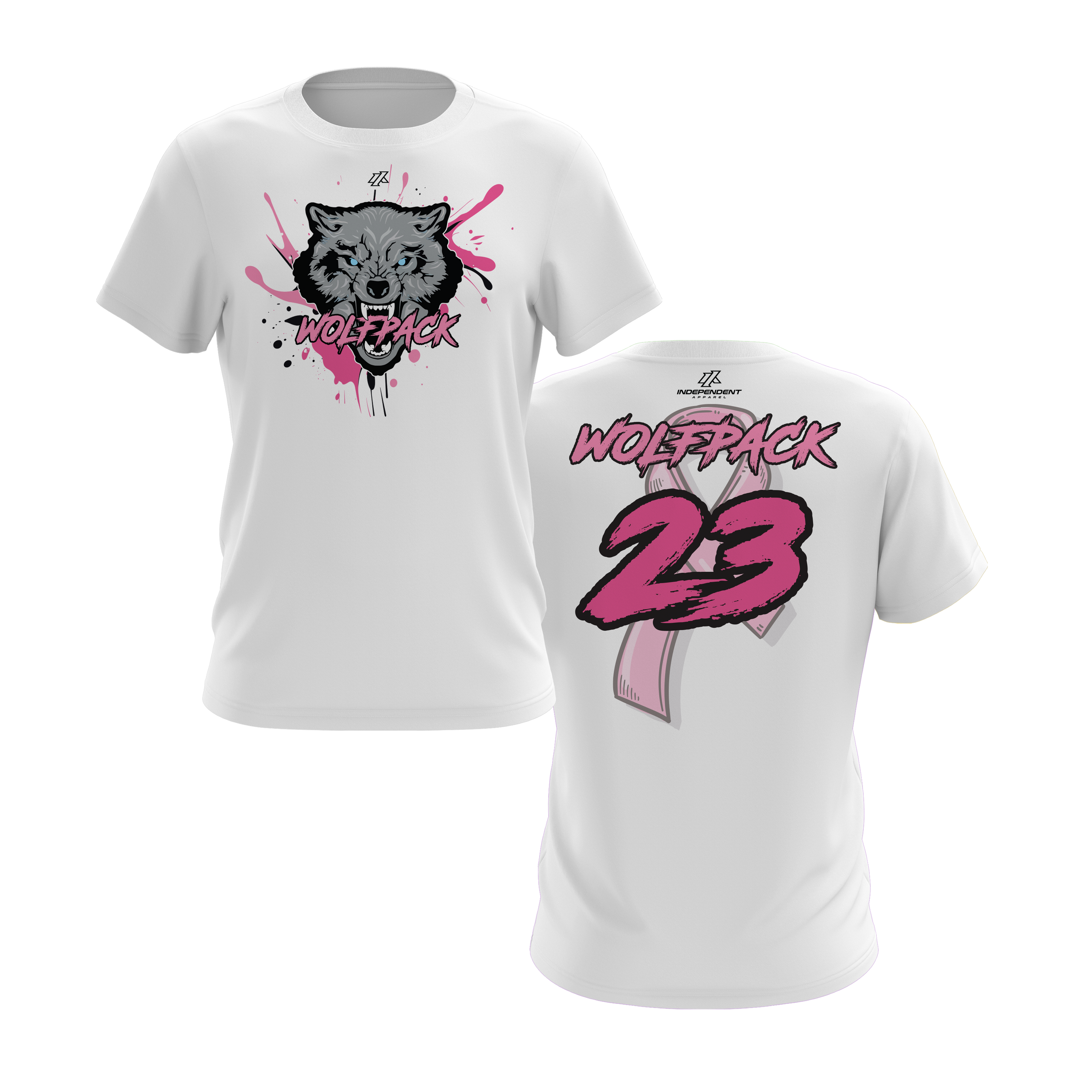 Wolfpack BCA Wolf Splatter Logo Short Sleeve Shirt