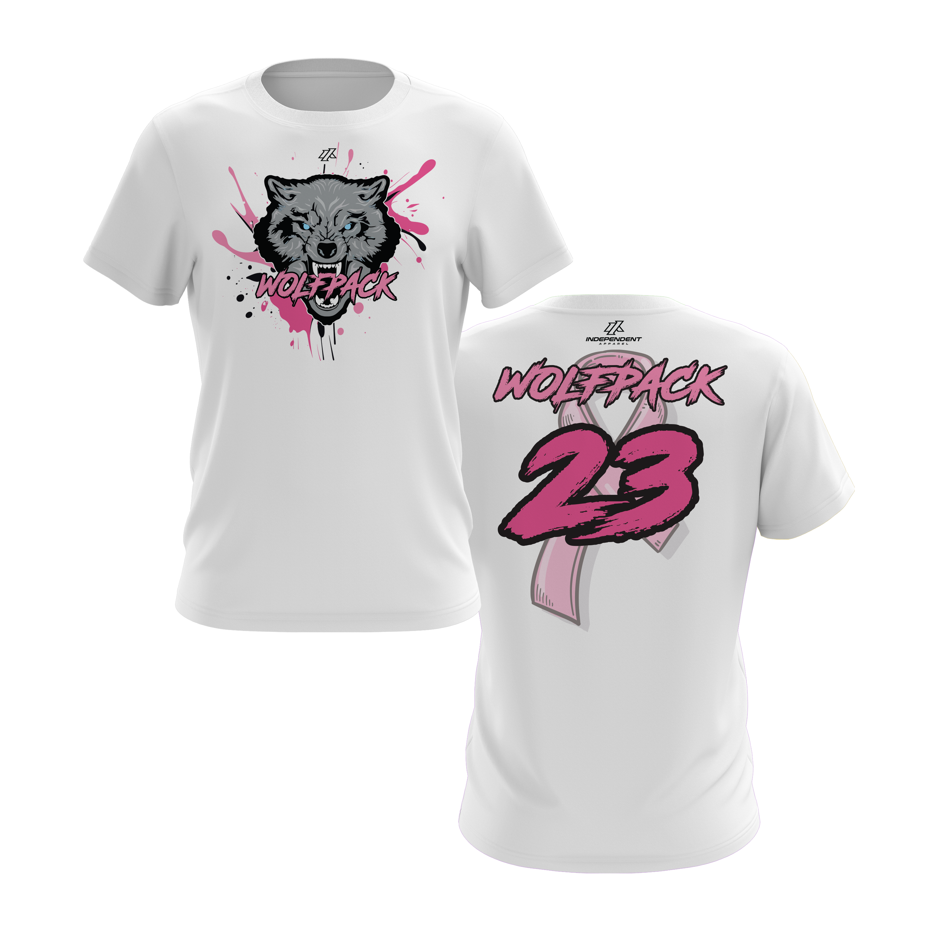 Wolfpack BCA Wolf Splatter Logo Short Sleeve Shirt