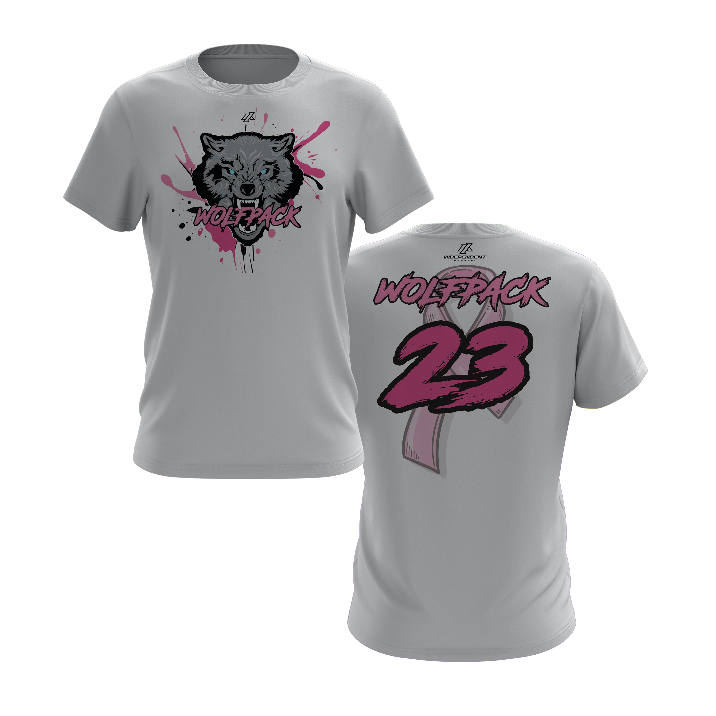 Wolfpack BCA Wolf Splatter Logo Short Sleeve Shirt