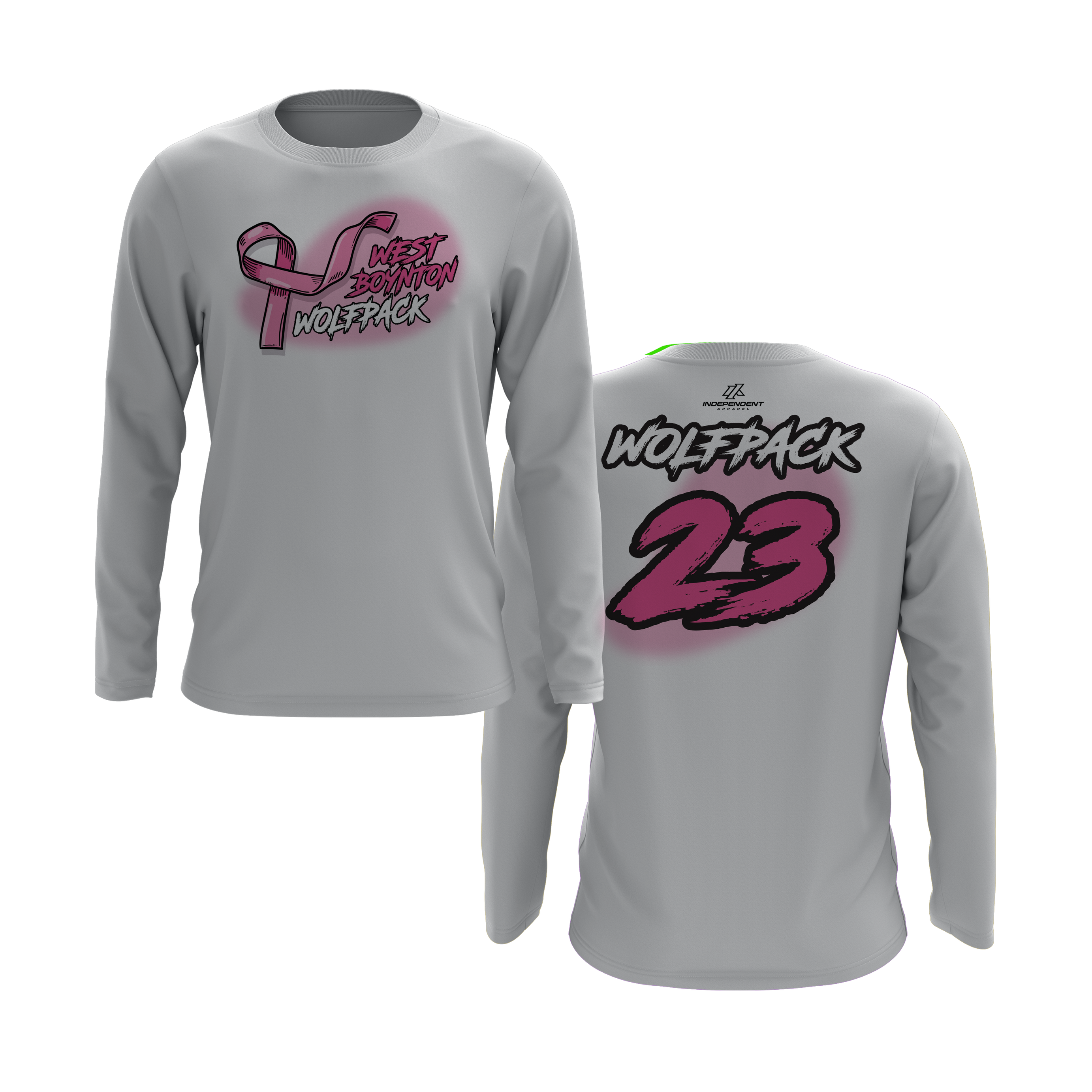 Wolfpack BCA Ribbon Logo Long Sleeve Shirt