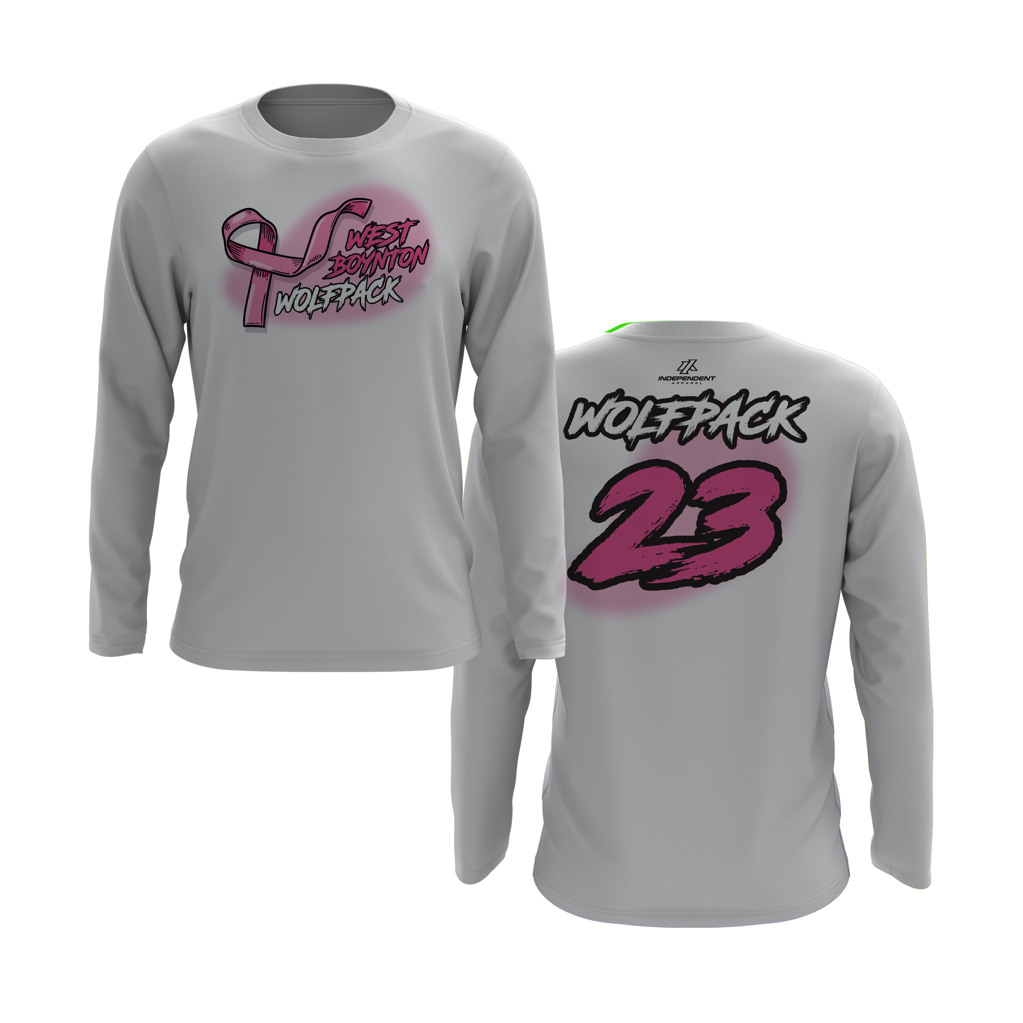 Wolfpack BCA Ribbon Logo Long Sleeve Shirt