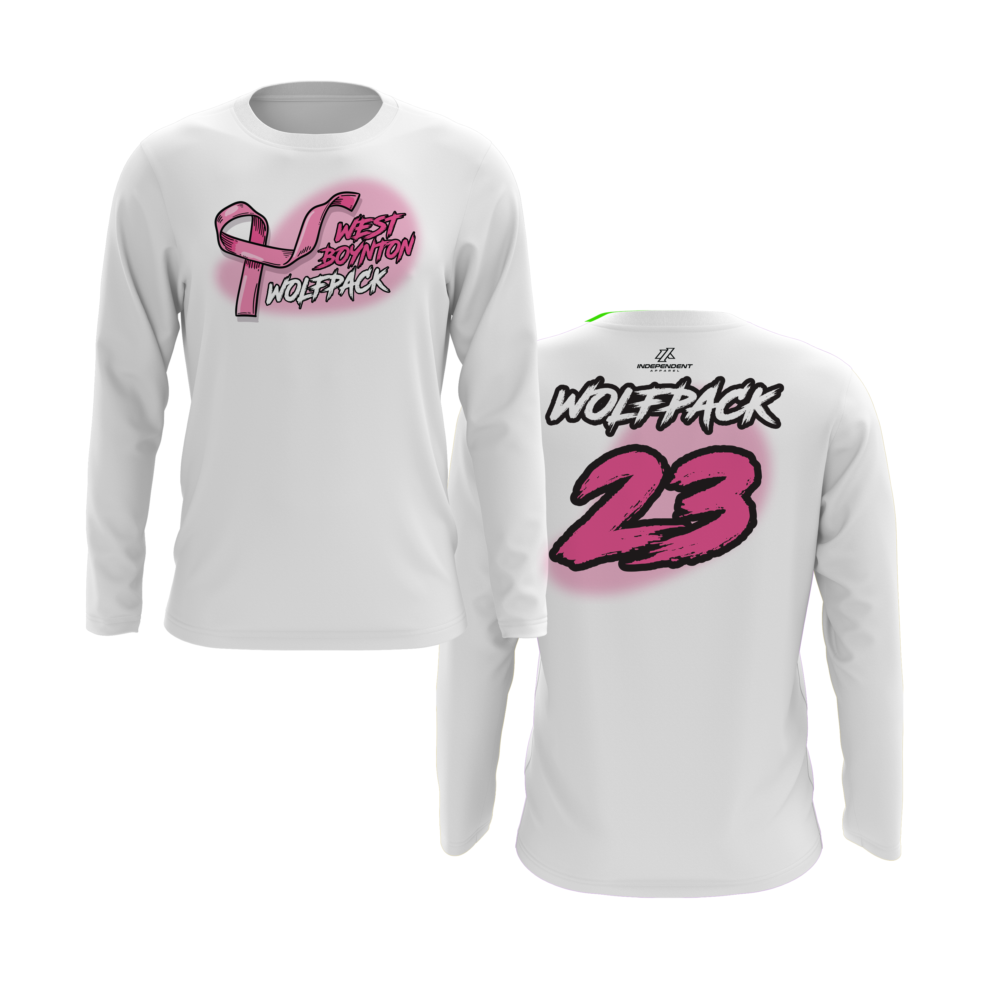 Wolfpack BCA Ribbon Logo Long Sleeve Shirt