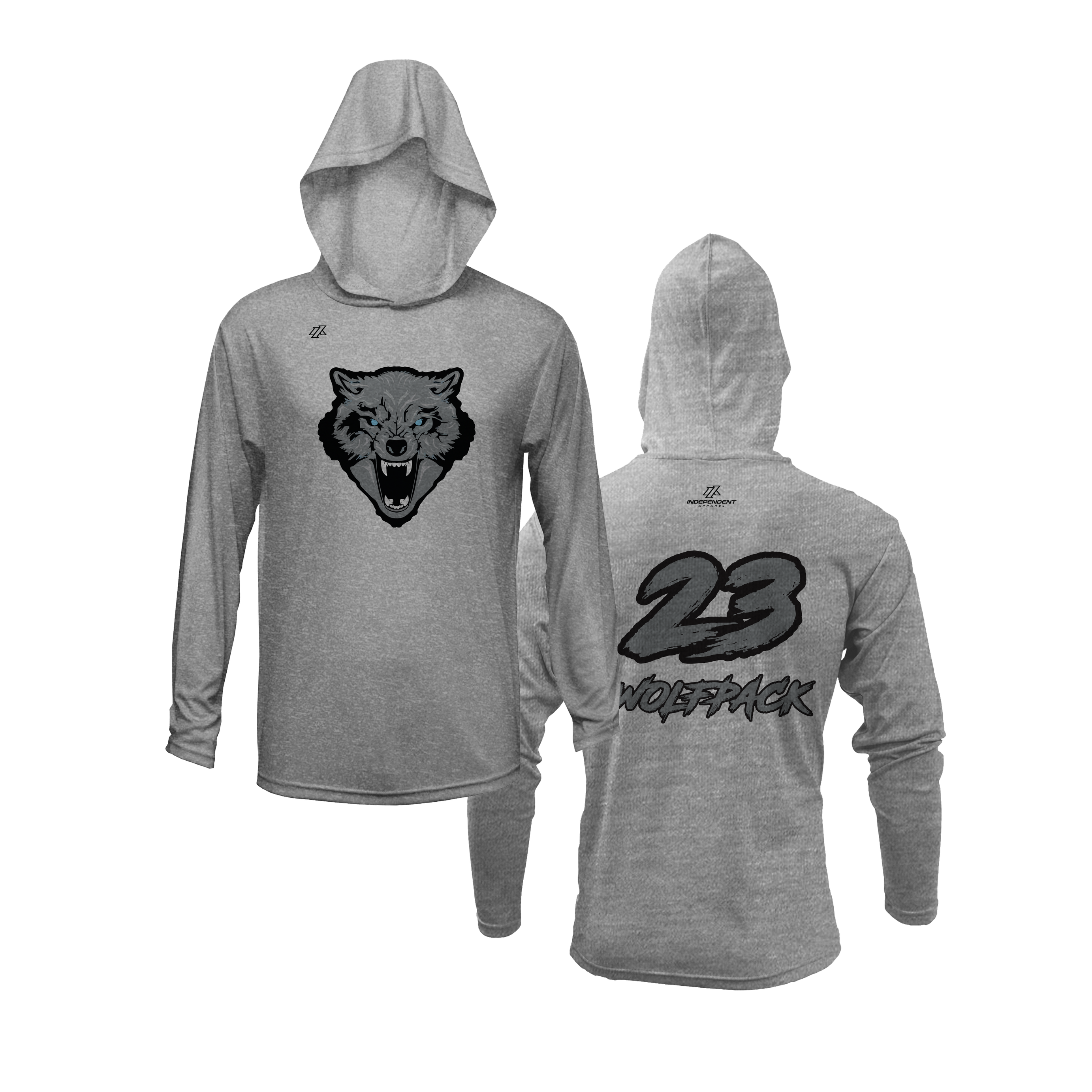 Wolfpack Wolf Logo Lightweight Hoodie