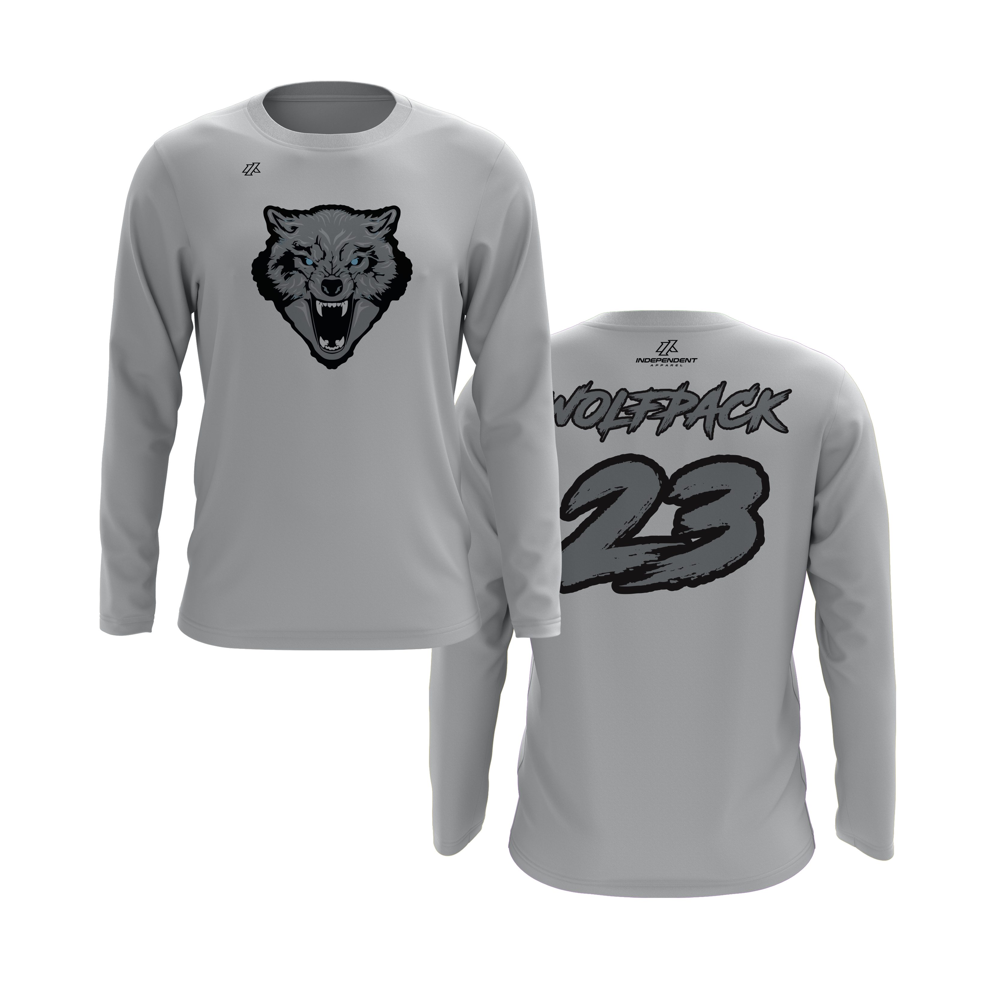 Wolfpack Wolf Logo Long Sleeve Shirt