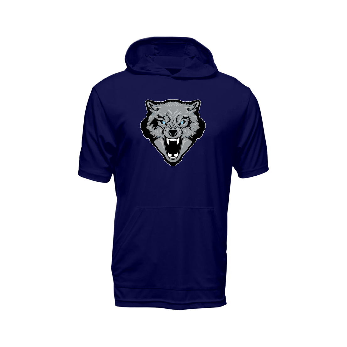 Wolfpack Wolf Logo Short Sleeve Lightweight Hoodie