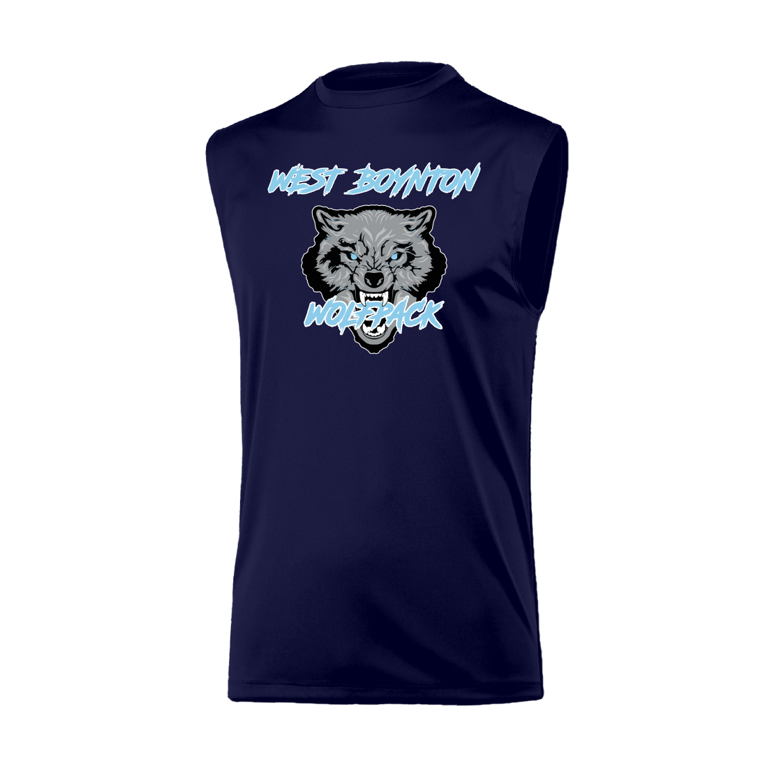 West Boynton Wolfpack Logo Muscle Tank Top