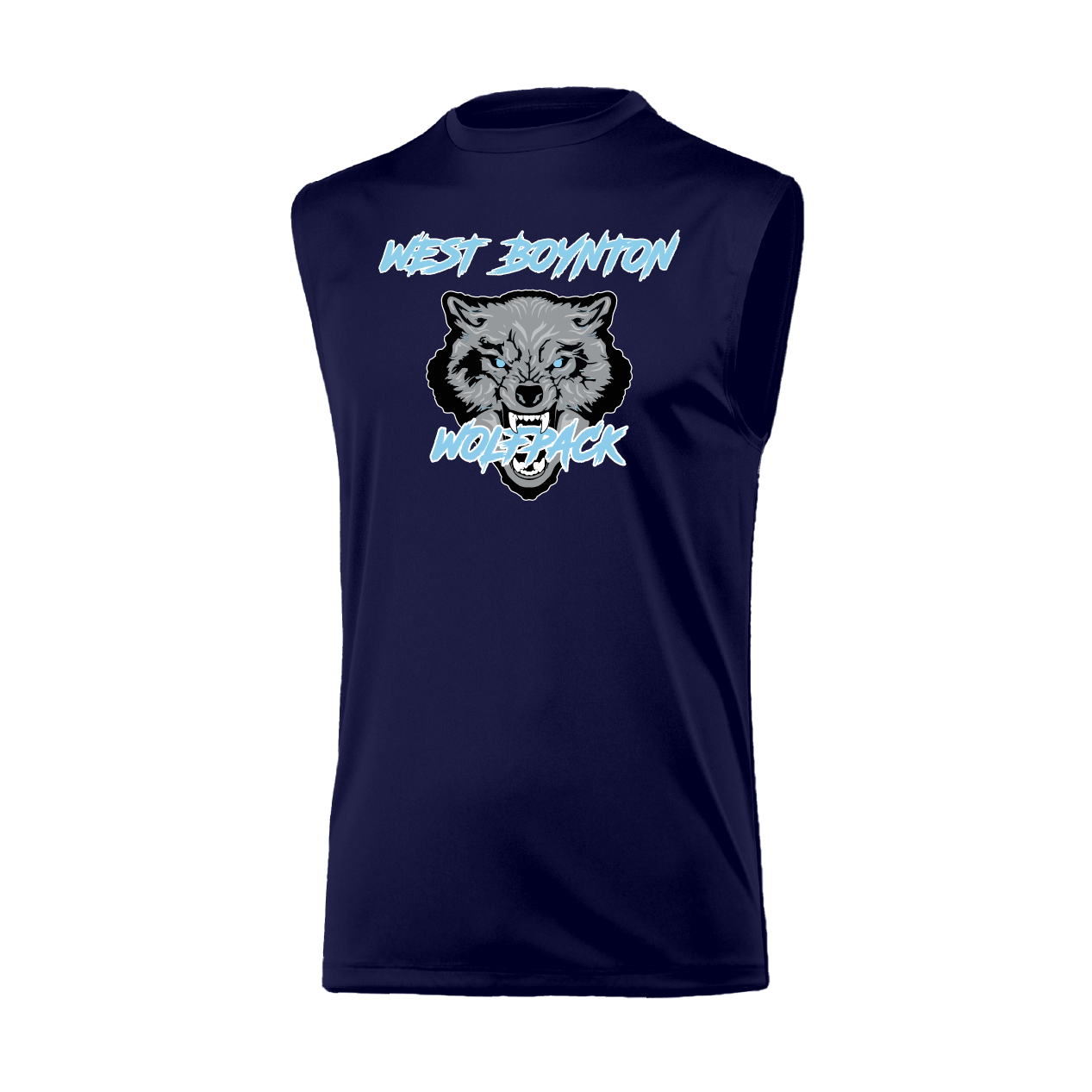 West Boynton Wolfpack Logo Muscle Tank Top