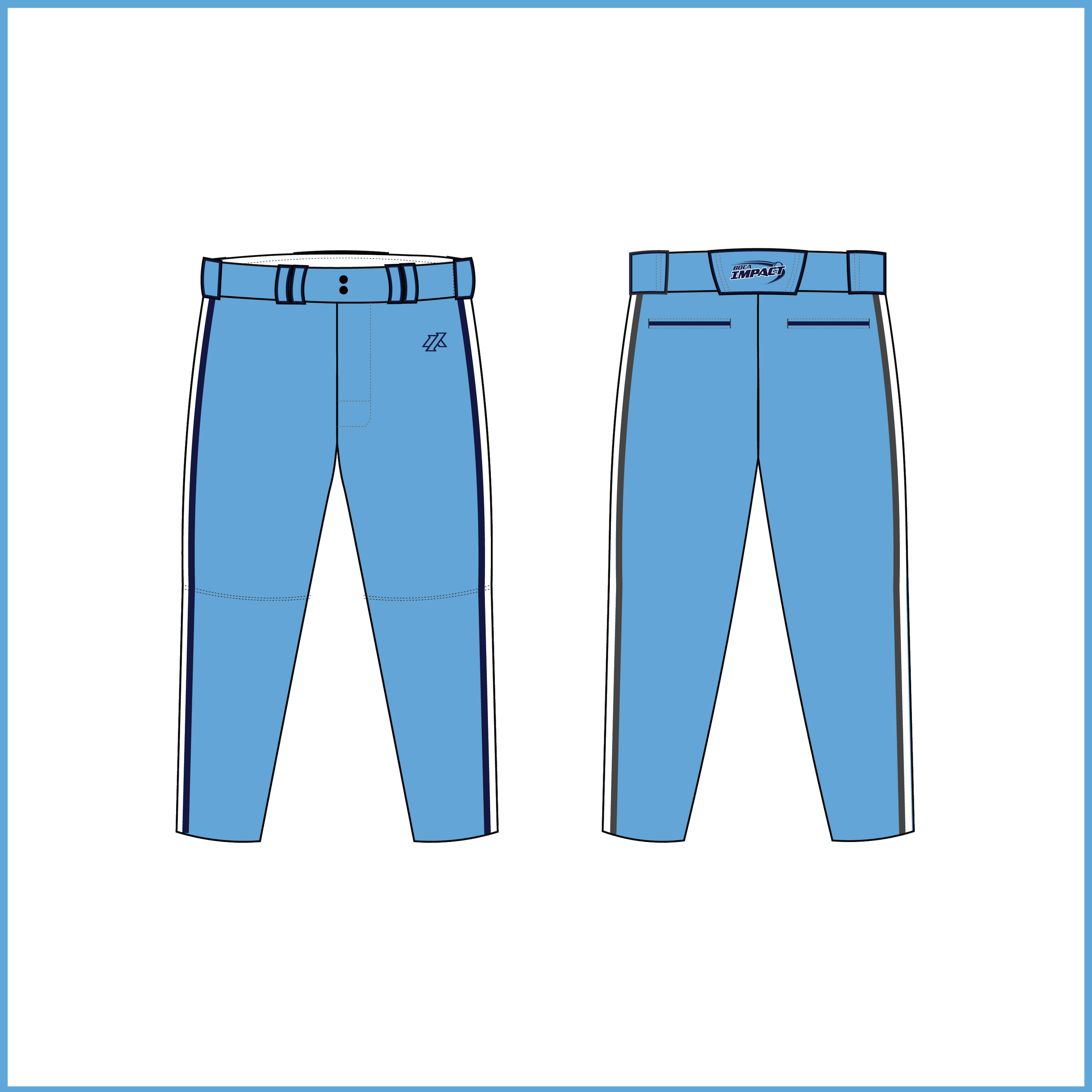 Yu 12U Blue Knickers