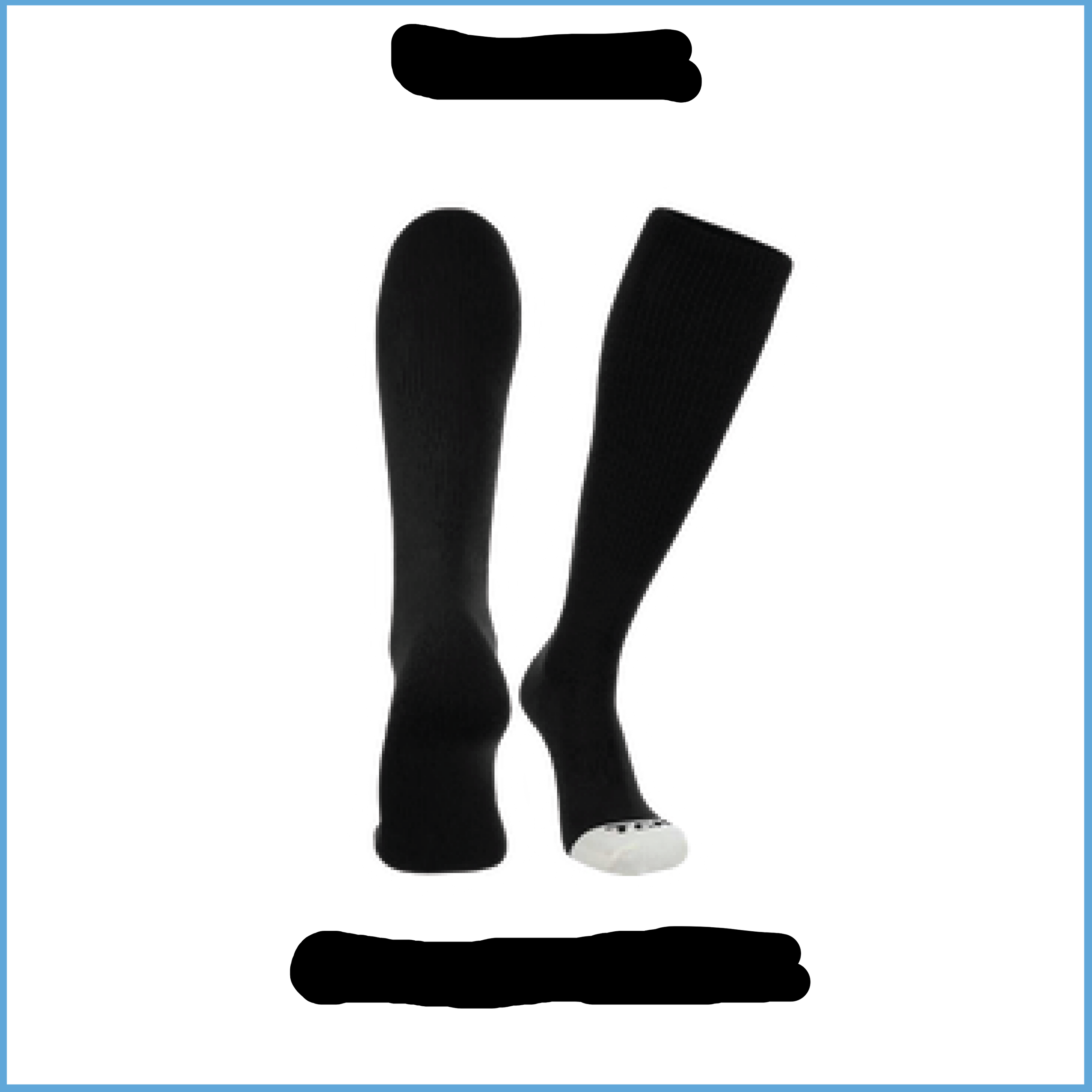 Yu 12U Black Socks