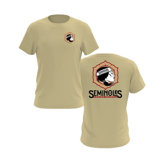 Seminoles Indian Princess Logo Short Sleeve Shirt
