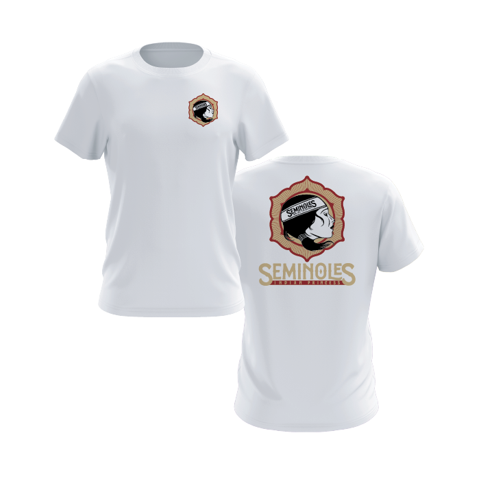 Seminoles Indian Princess Logo Short Sleeve Shirt