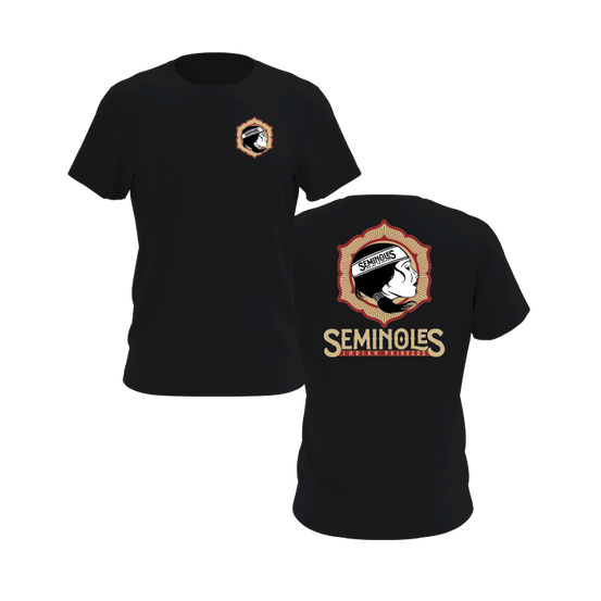 Seminoles Indian Princess Logo Short Sleeve Shirt