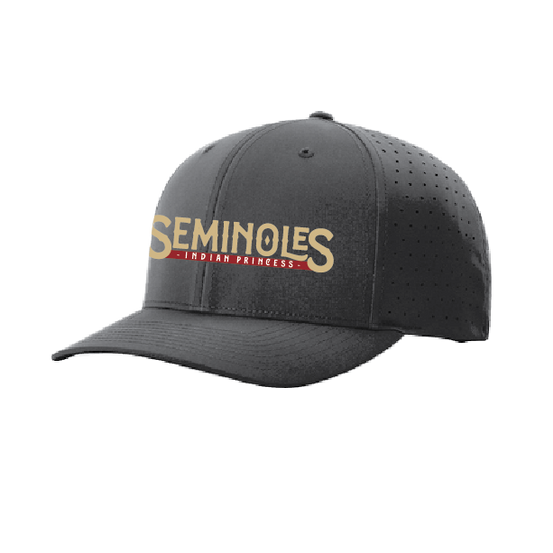 Seminoles Indian Princess Black Perforated Snapback Hat