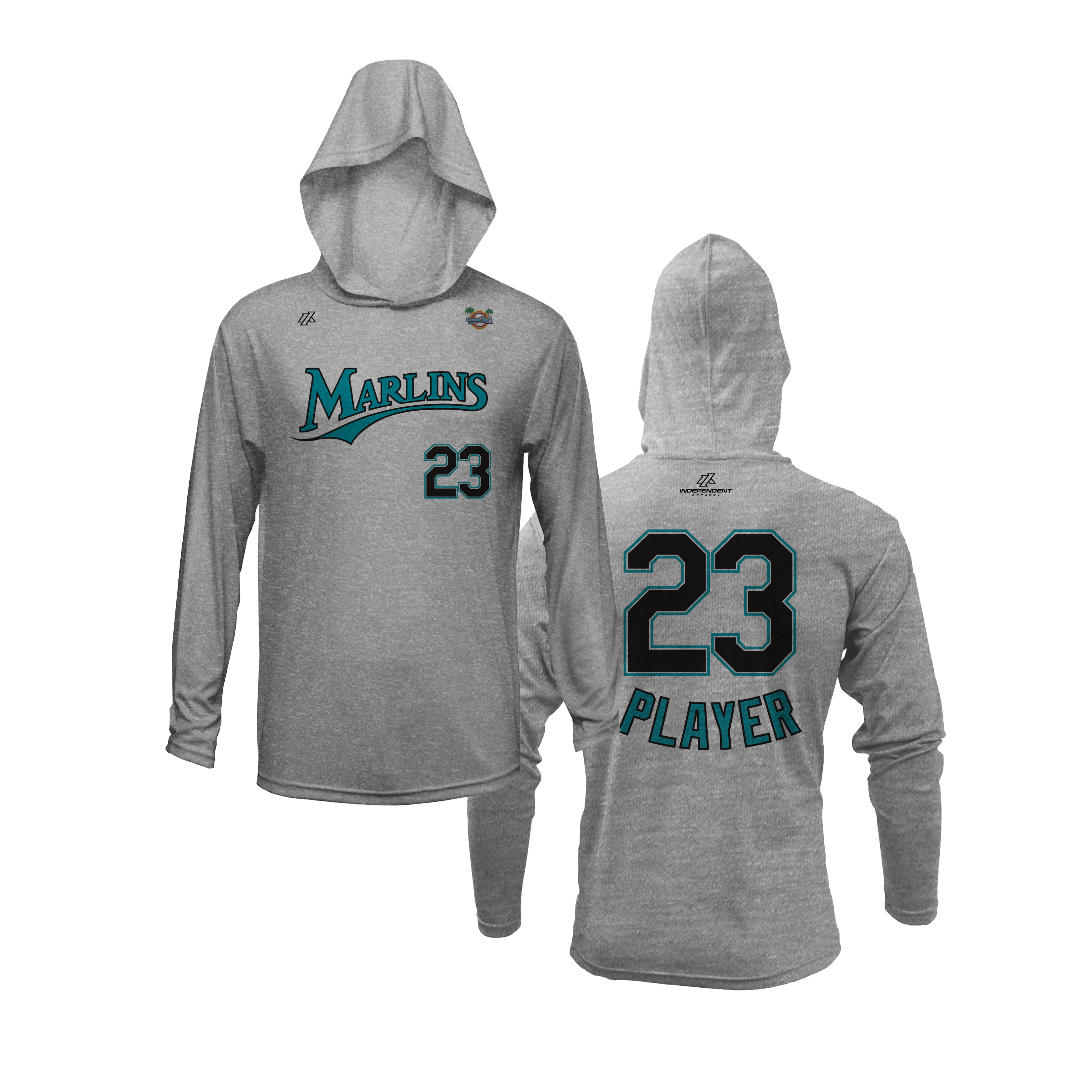 CCLL Marlins Logo Lightweight Hoodie