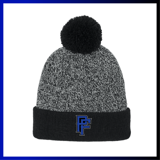 Prodigy Fastpitch "PF" Heather Pom Beanie