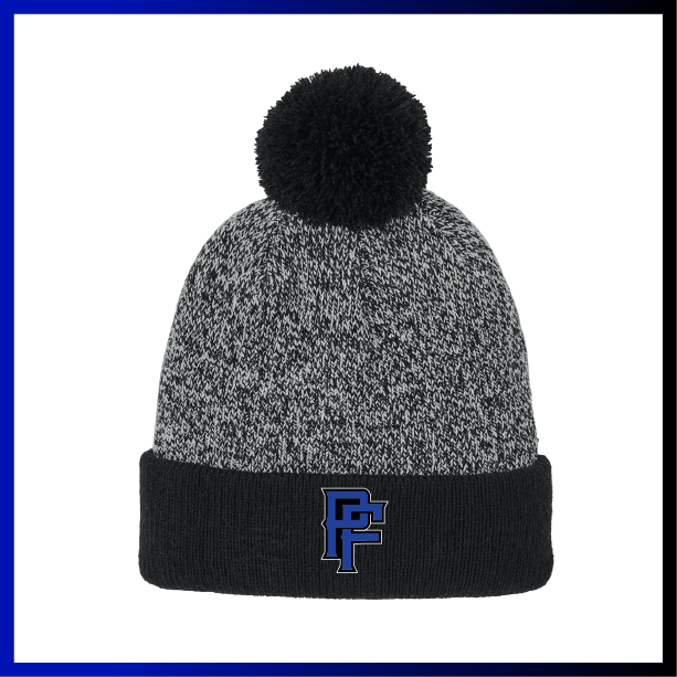 Prodigy Fastpitch "PF" Heather Pom Beanie