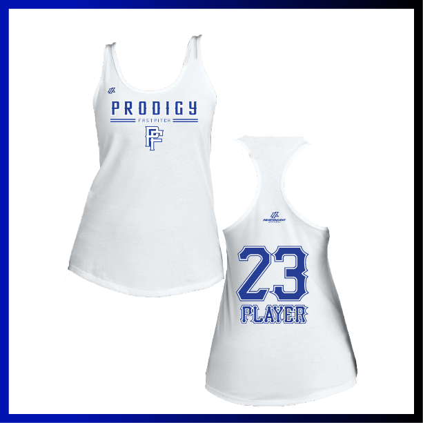 Prodigy Fastpitch Stacked Logo Women's Poly/Cotton Tank Top