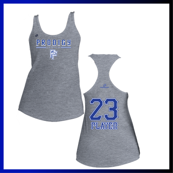 Prodigy Fastpitch Stacked Logo Women's Poly/Cotton Tank Top