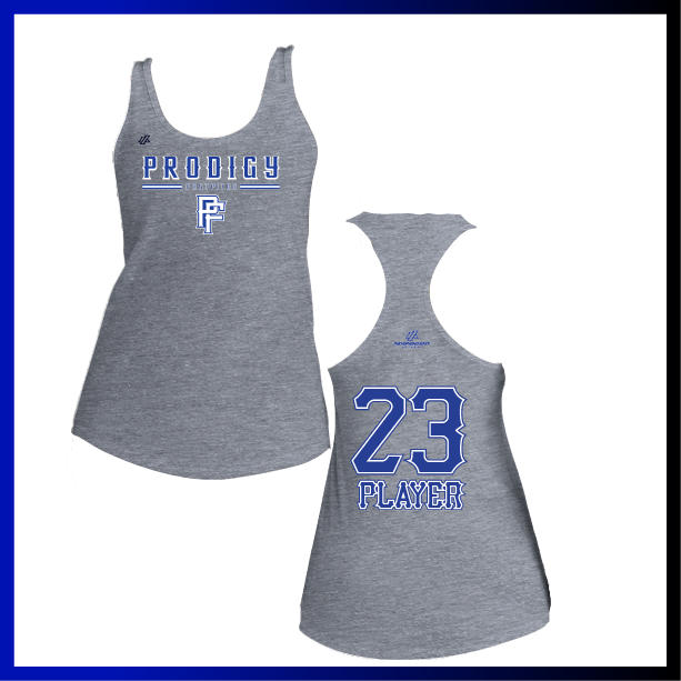 Prodigy Fastpitch Stacked Logo Women's Poly/Cotton Tank Top