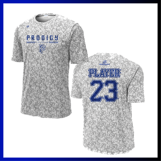Prodigy Softball Digi Camo Stacked Logo Short Sleeve Shirt