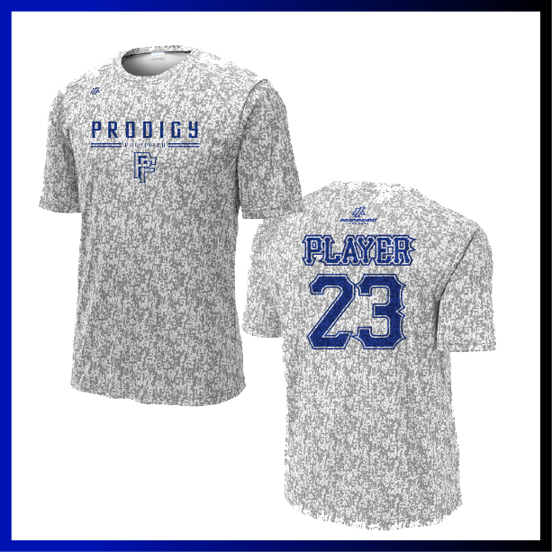 Prodigy Softball Digi Camo Stacked Logo Short Sleeve Shirt