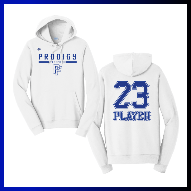 Prodigy Fastpitch Stacked Logo Cotton/Poly Blend Sweatshirt Hoodie