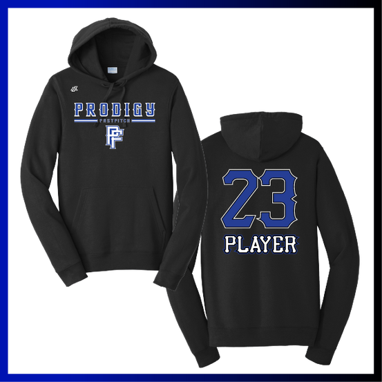 Prodigy Fastpitch Stacked Logo Cotton/Poly Blend Sweatshirt Hoodie