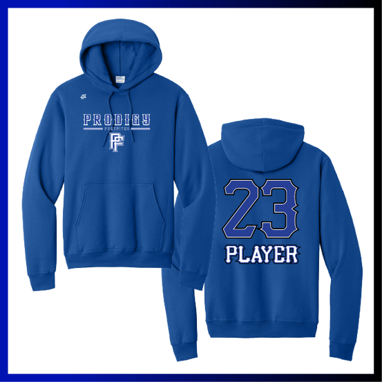 Prodigy Fastpitch Stacked Logo Cotton/Poly Blend Sweatshirt Hoodie