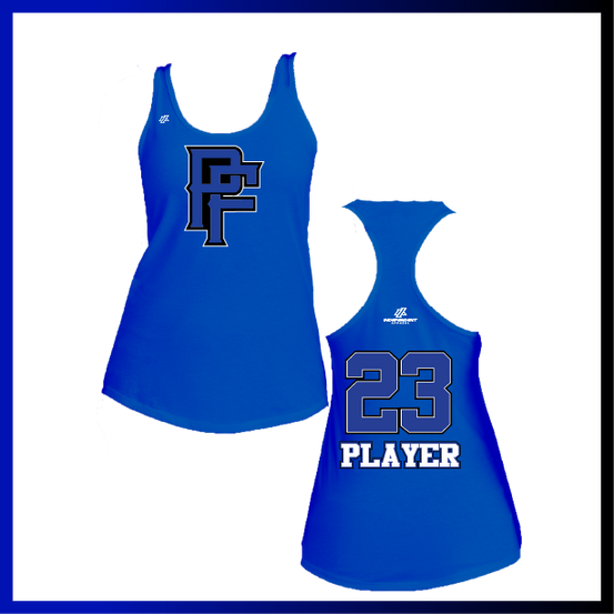 Prodigy Fastpitch "PF" Logo Women's Poly/Cotton Tank Top