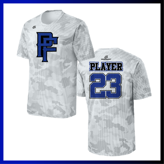 Prodigy Fastpitch "PF" Logo Hex Camo Short Sleeve Shirt