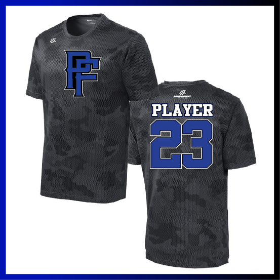Prodigy Fastpitch "PF" Logo Hex Camo Short Sleeve Shirt