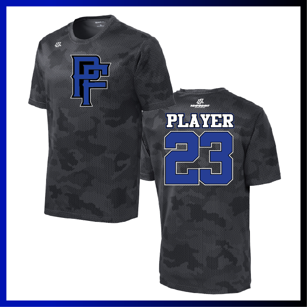 Prodigy Fastpitch "PF" Logo Hex Camo Short Sleeve Shirt
