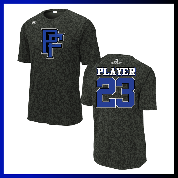 Prodigy Softball Digi Camo "PF" Logo Short Sleeve Shirt