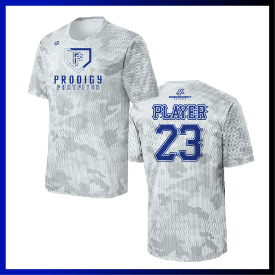 Prodigy Fastpitch Plate Logo Hex Camo Short Sleeve Shirt