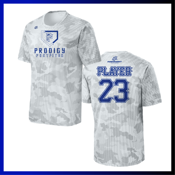 Prodigy Fastpitch Plate Logo Hex Camo Short Sleeve Shirt