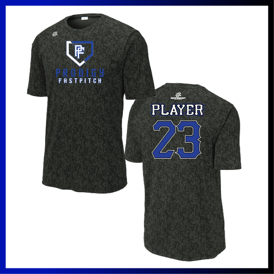Prodigy Softball Digi Camo Plate Logo Short Sleeve Shirt
