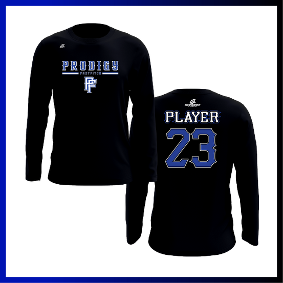 Prodigy Fastpitch Stacked Logo Long Sleeve Shirt