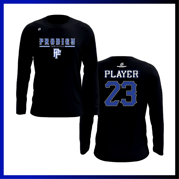 Prodigy Fastpitch Stacked Logo Long Sleeve Shirt