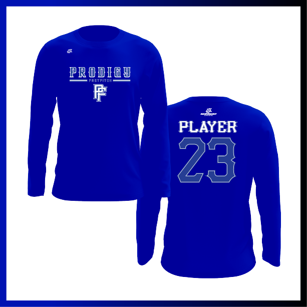 Prodigy Fastpitch Stacked Logo Long Sleeve Shirt