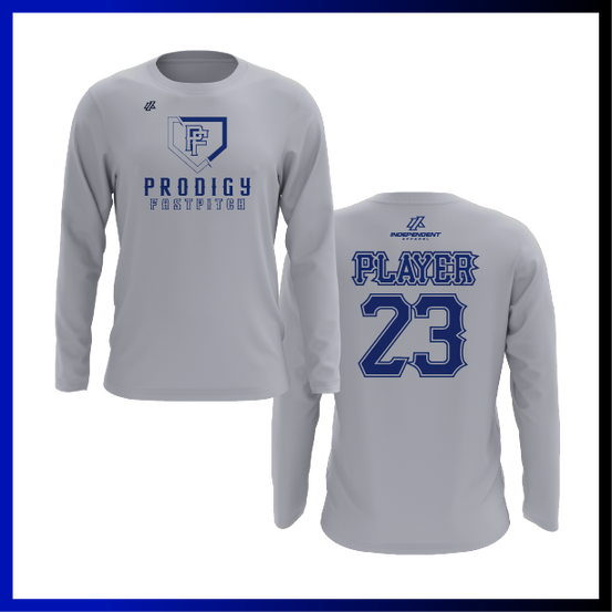 Prodigy Fastpitch Plate Logo Long Sleeve Shirt