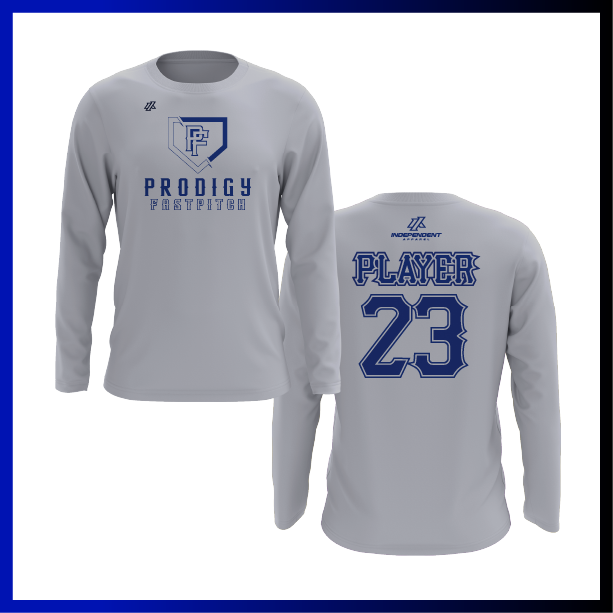 Prodigy Fastpitch Plate Logo Long Sleeve Shirt