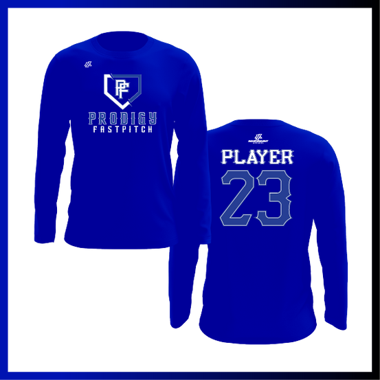 Prodigy Fastpitch Plate Logo Long Sleeve Shirt