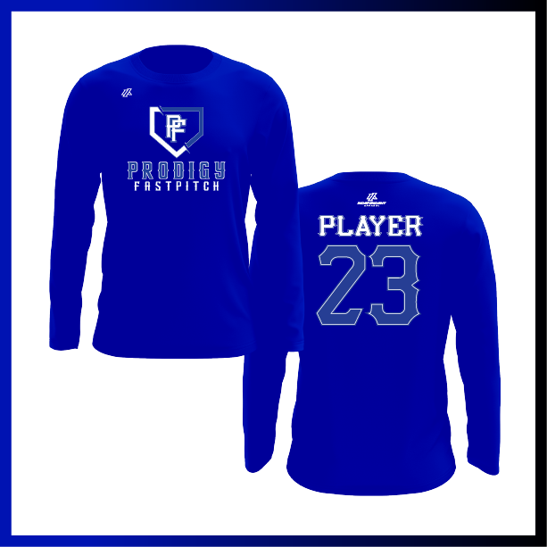 Prodigy Fastpitch Plate Logo Long Sleeve Shirt