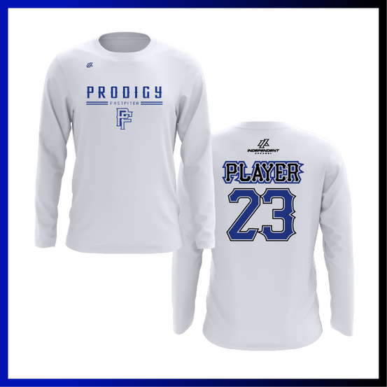Prodigy Fastpitch Stacked Logo Long Sleeve Shirt
