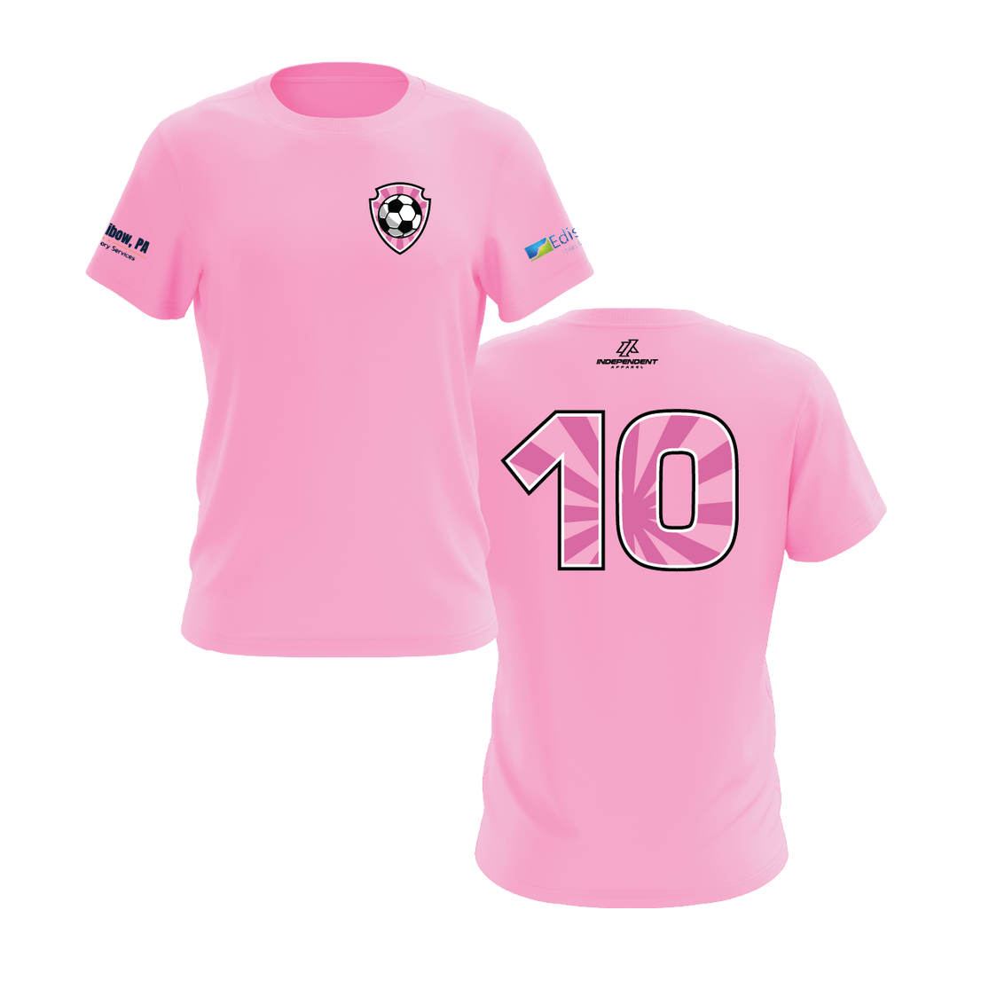 Soccer Shirt - Pastel Pink