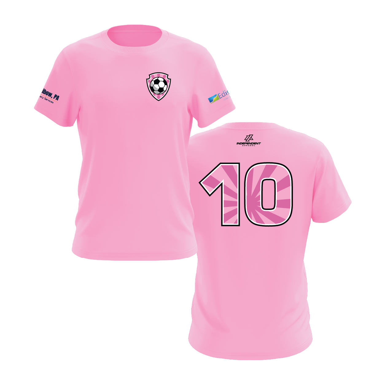 Soccer Shirt - Pastel Pink