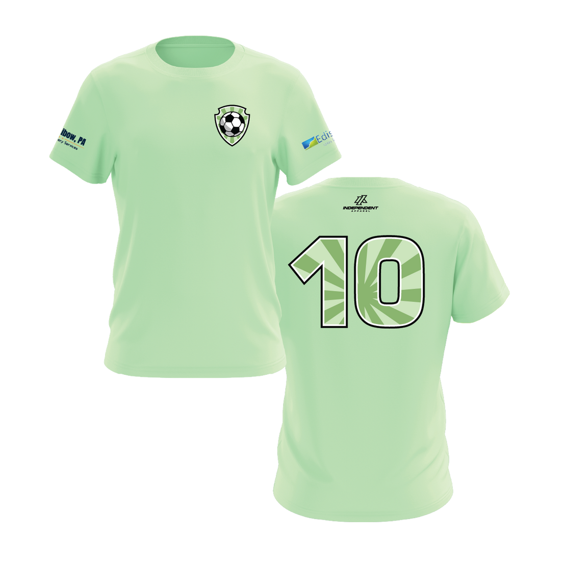 Soccer Shirt - Pastel Green